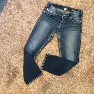 Silver Jeans Suki Capri sz 28